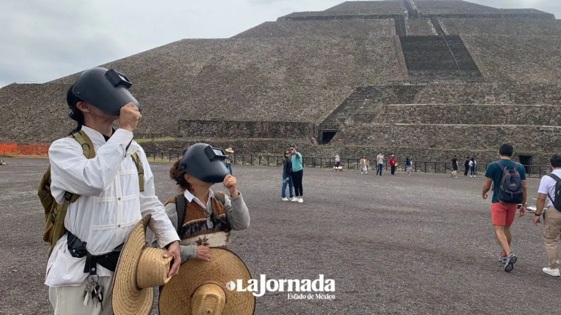 Teotihuacán: Así se vivió el Eclipse Solar anular desde las pirámides