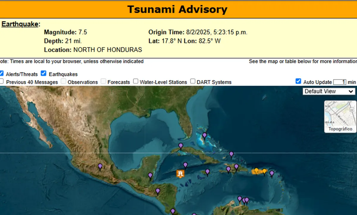 Sismo 8.0 en el Mar Caribe; se percibió en Cancún
