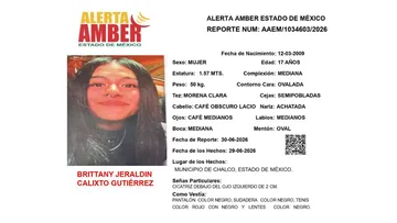 Alerta Amber: Se busca a Brittany Jeraldin Calixto Gutiérrez; desapareció en Chalco