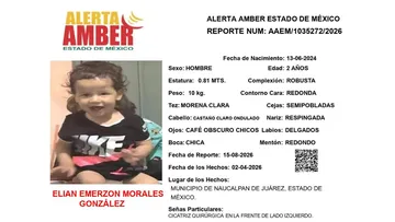 Alerta Amber: Se busca a Elian Emerzon Morales González; desapareció en Naucalpan