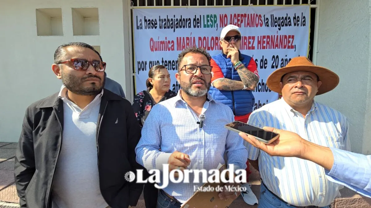 Trabajadores del Laboratorio Estatal de Salud Pública se oponen a nueva titular