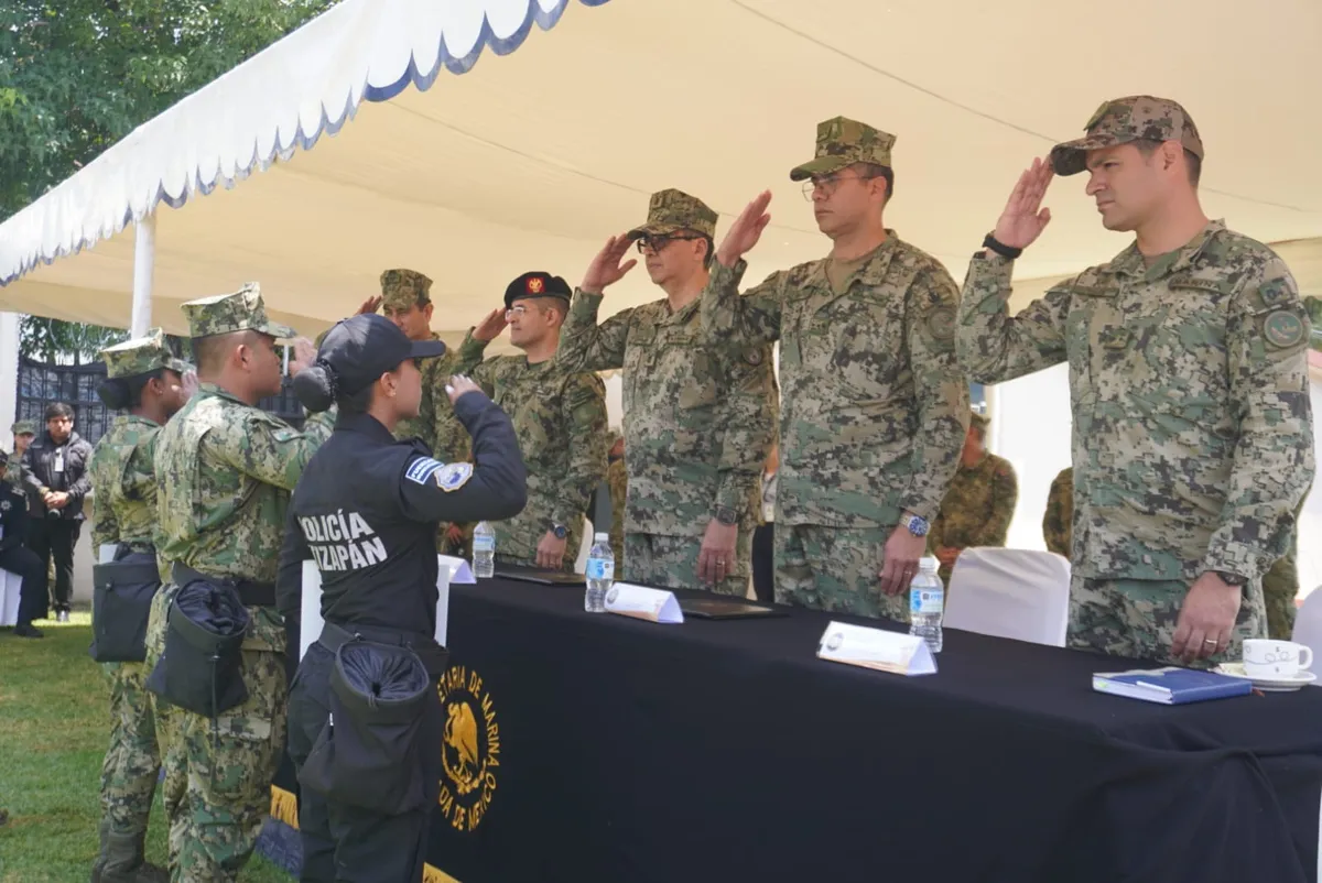 Policía de Atizapán fortalece su Unidad Cinotáctica K9 con entrenamiento de la SEMAR