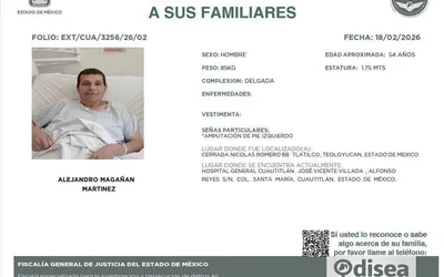 Se pide la colaboración de la población de Cuautitlán y municipios aledaños para difundir la información y ayudar a ubicar a sus seres queridos.