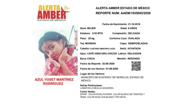 Alerta Amber: Se busca a Azul Yuset Martínez Rodríguez, desaparecida en Ecatepec