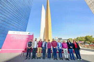 Gobernadora Delfina Gómez arranca reconstrucción integral de 108 km del Periférico Norte; va de Naucalpan a Tepotzotlán