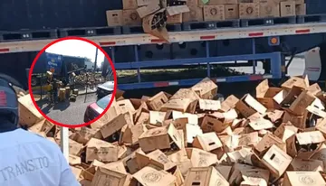 Tráiler de cerveza vuelca en la México-Querétaro y provoca caos vial y rapiña en Cuautitlán Izcalli