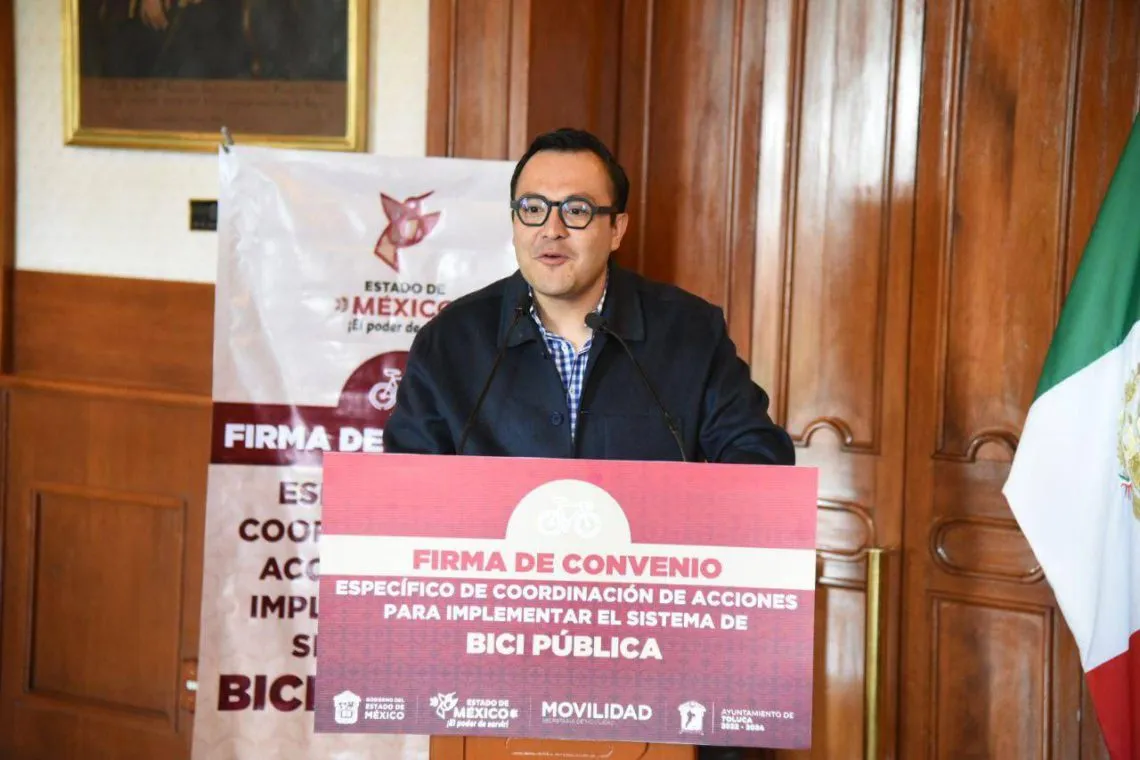 Firman acuerdo para instalar “Bici Pública” en Toluca