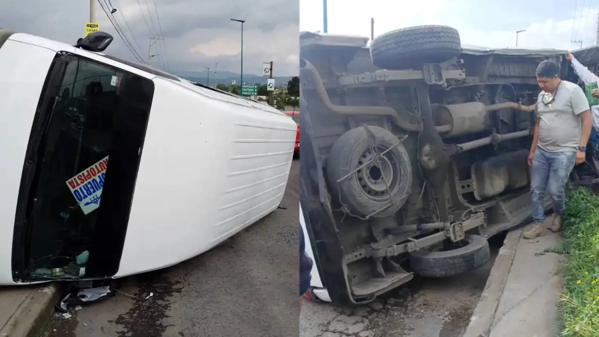 [Video] ¡Por la ventana!, así rescataron a los pasajeros de una camioneta en Chalco