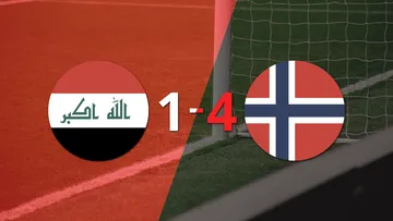 Mundial 2026: Irak terminó goleado 4-1 por Noruega
