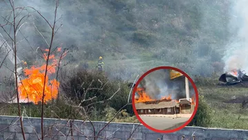 Volcadura de pipa provoca explosión e incendio en la Calpulalpan-Texcoco