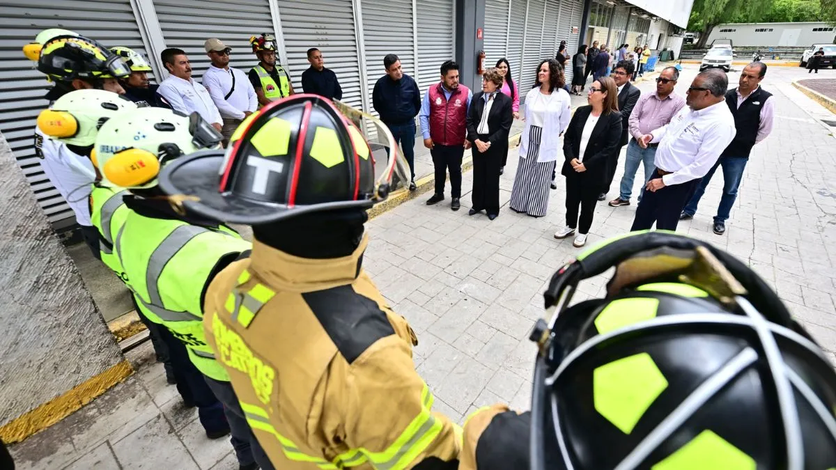 Delfina Gómez visita ISSEMyM Ecatepec tras fuga de vapor