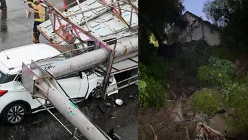 Tlalnepantla en alerta por árboles desplomados y techumbres caídas