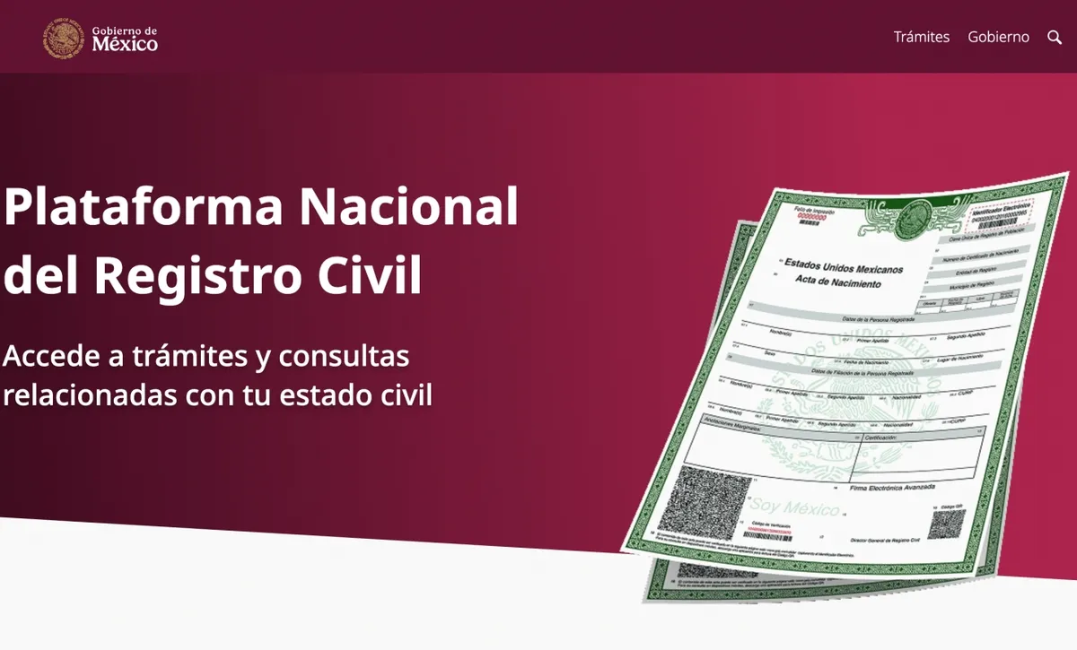 Cómo descargar tu acta de nacimiento en línea en PDF gratis.