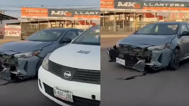 Accidente vial genera tráfico en avenida Pino Suárez a la altura del Hípico.