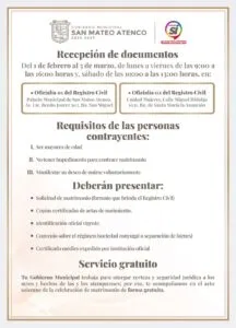 Bodas Comunitarias gratuitas en San Mateo Atenco