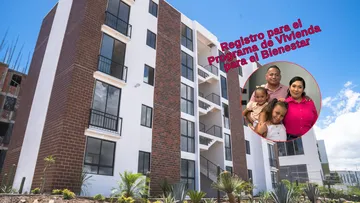 Ciudadanos realizan su trámite en los módulos del Programa de Vivienda para el Bienestar.