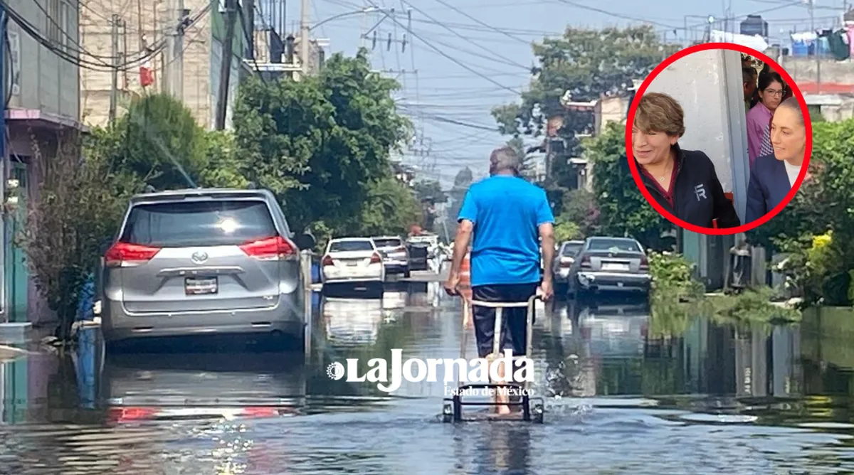 Sheinbaum acude a Neza reitera apoyo a damnificados