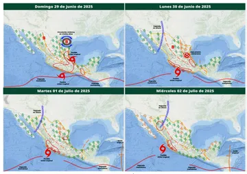 Se forma depresión tropical Seis-E, prevén se intensifique a tormenta tropical “Flossie”