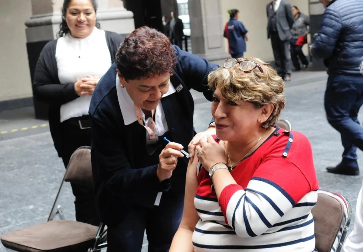 Delfina Gómez promueve campaña de vacunación contra Influenza y COVID-19