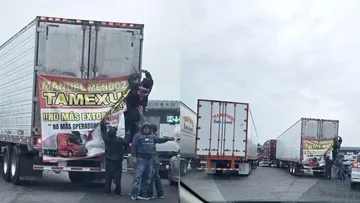 Manifestación en la caseta de Tepotzotlán de transportistas afecta circulación en la México–Querétaro
