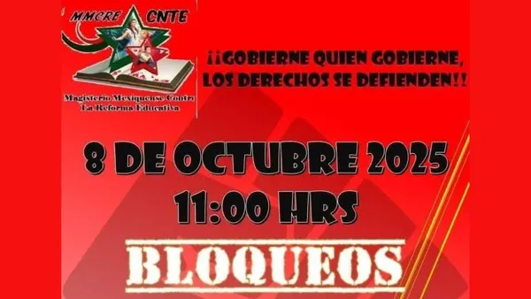 Integrantes de la CNTE bloquean carreteras del Edomex