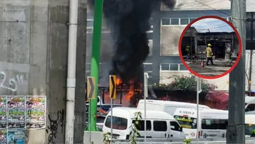 Incendio en local semifijo en La Paz