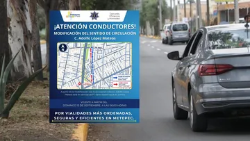 Metepec cambia sentido de circulación en la calle Adolfo López Mateos