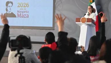 La presidenta Claudia Sheinbaum ofrece este jueves su conferencia de prensa desde Cuernavaca, Morelos.