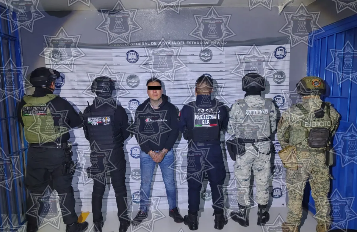 Policías de Chimalhuacán detienen a un presunto extorsionador