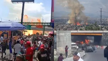 Explota pipa de gas sobre Calzada Ignacio Zaragoza.