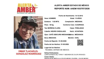 Alerta Amber: Se busca a Omar Tlacaelel González Rodríguez; desapareció en Tecámac