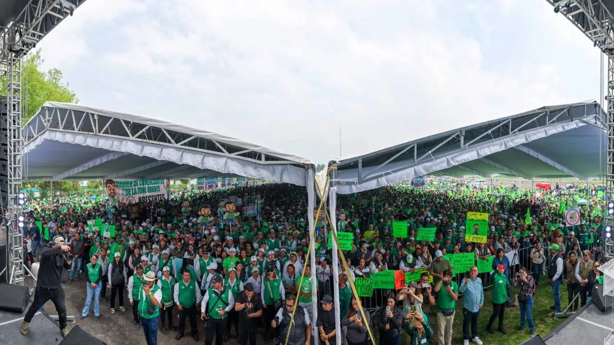 Se desborda Chalco; más de 35 mil militantes arropan Primera Asamblea Verde