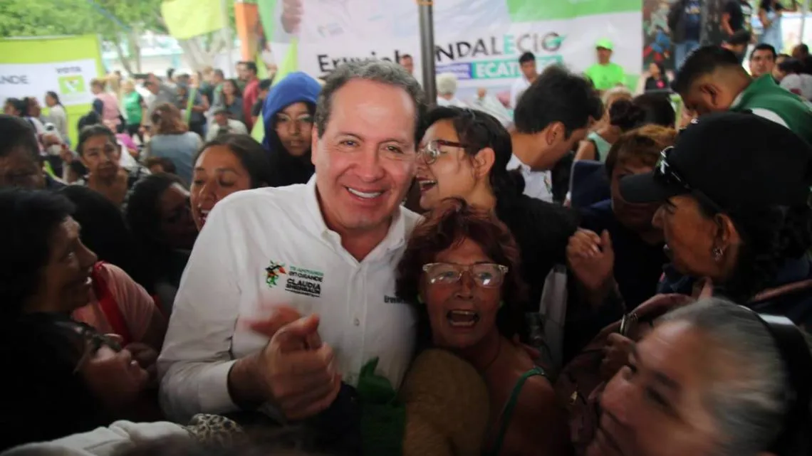 Eruviel Ávila: Equipo verde, Sheinbaum y Delfina vendrán buenos tiempos para Ecatepec