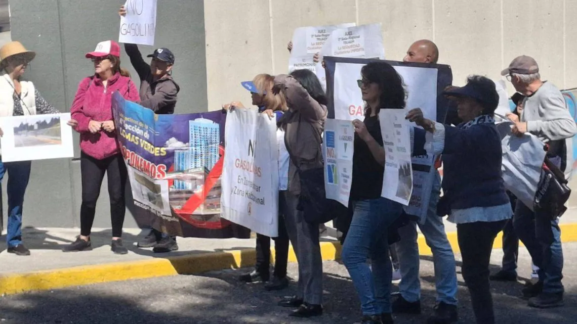 Naucalpan: Manifestantes no quieren la autorización de gasolinerías