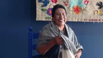 Irma Lazcano, una vida ligada a los gobelinos