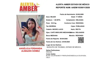 Alerta Amber: Se busca a Angélica Fernanda Almazán Gómez, desaparecida en Tecámac