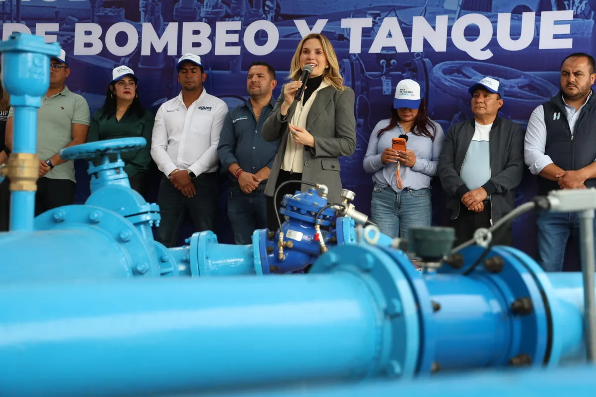 Aumenta Huixquilucan suministro de agua en san Fernando con remodelación de sistema hidráulico y tanque