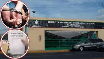 Venta de plazas docentes deja a 12 detenidos en el Penal de Santiaguito, Edomex