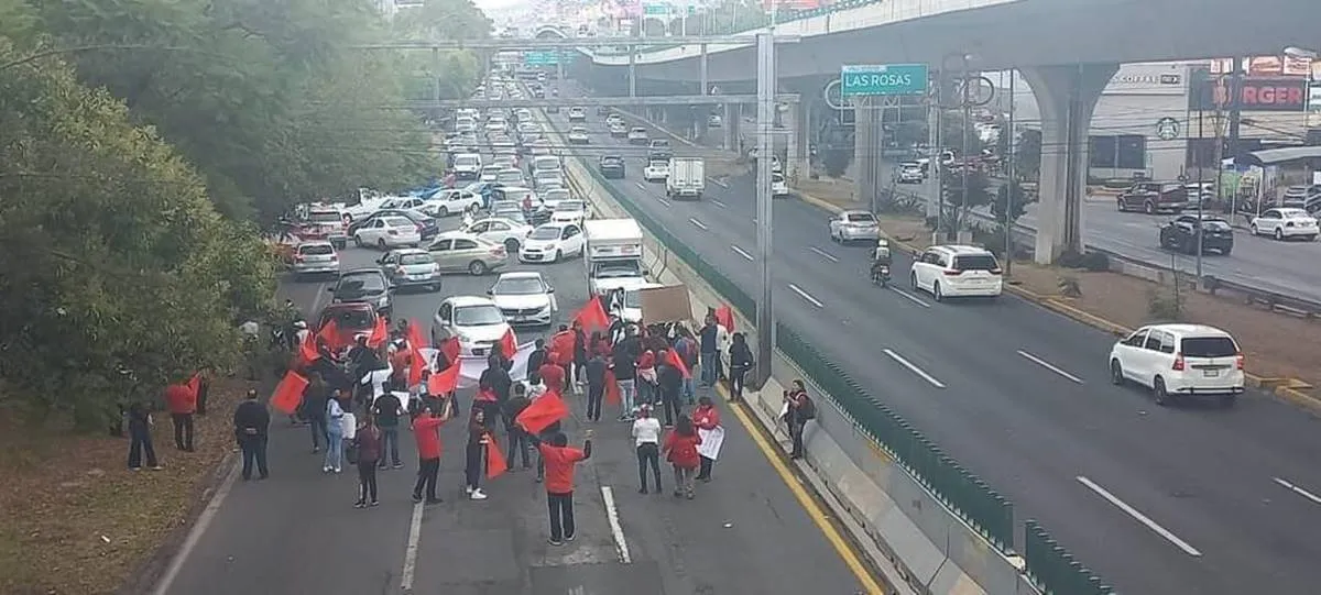 Edomex: Maestros del Sindicato Independiente del Colegio de Bachilleres realizan bloqueos