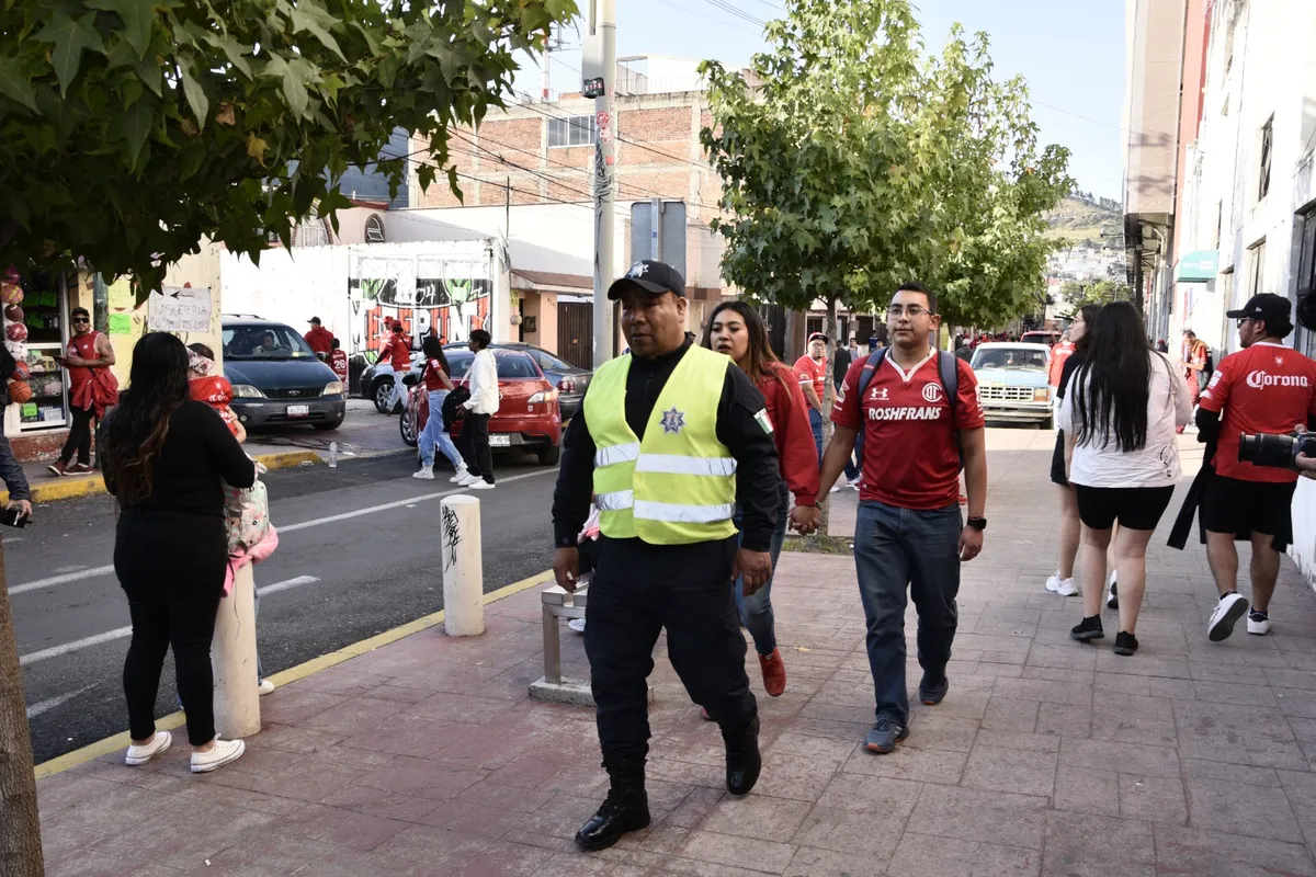 El clásico Toluca vs. Guadalajara con imponente Operativo de Seguridad en el Nemesio Diez