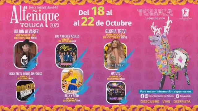 Toluca se prepara para la Feria y Festival Cultural Internacional Alfeñique 2023
