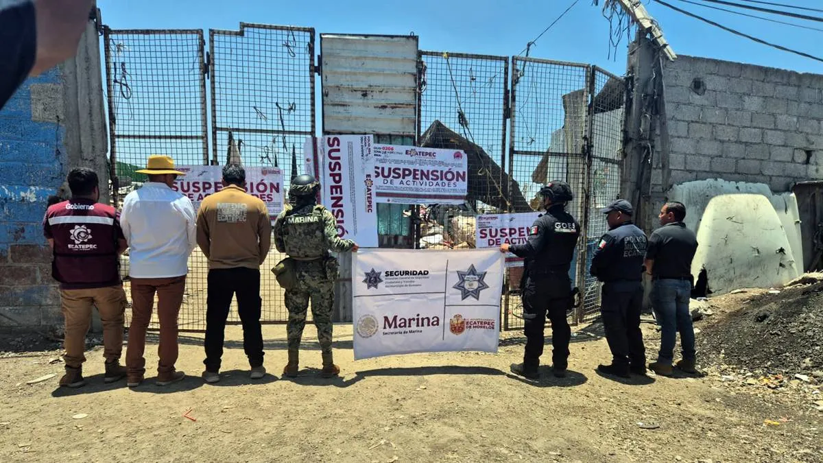 En Ecatepec suspenden cinco tiraderos clandestinos