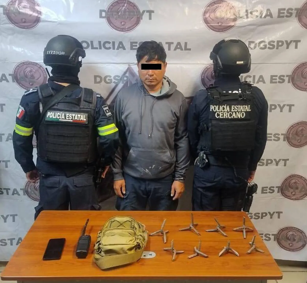 Detienen a hombre por posible integrante de una célula delictiva