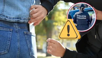 Mujeres roban iPhone 16 en Toluca y son detenidas minutos después por policías municipales en el Centro Histórico.