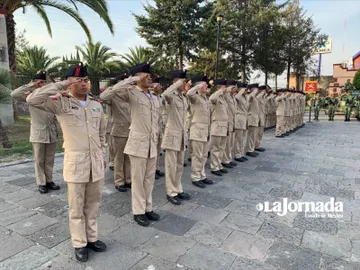 (Video) Adiestran a 110 jóvenes conscriptos en el campo militar de Teotihuacán