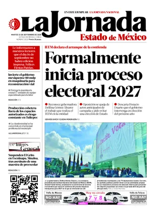Jornada Edomex | 15 de septiembre de 2026