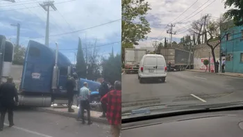 Tráiler choca en av. Constituyentes, Alcaldía Miguel Hidalgo