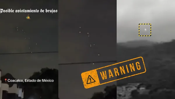 Vecinos captan luces y ruidos extraños en el cielo de Coacalco, cerca de la Sierra de Guadalupe.