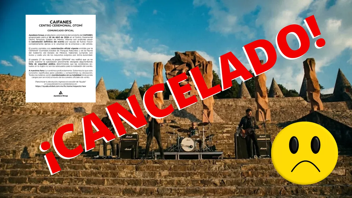 Caifanes no se presentará en Temoaya, evento queda cancelado.