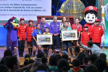 Celebra Lotería Nacional el Centenario de los Scouts en México y su historia de formación en niñas, niños y jóvenes